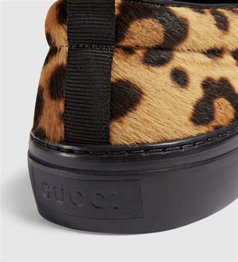 gucci leopard print shoes|gucci women's shoes.